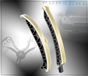 IWIS setzt für die Spannschiene der Steuerkette im Motor des Porsche Cayenne zwei Stanyl® Polyamide 46 (PA46) –Typen von DSM Engineering ein. 