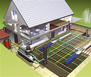 ELWA AquaGeoThermie (Water supported geothermal energy system) 