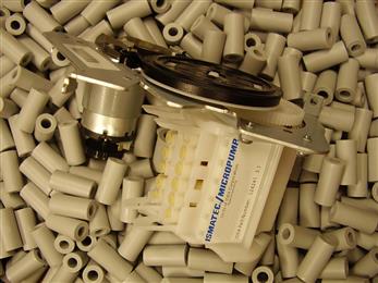 The pump-rollers moulded by Quadrant CMS are principle components used in a pump in a high volume consumer electronics product. The pump-rollers are produced from Quadrant’s Ertalyte TX, unreinforced semi-crystalline polyester (PET-P) with a solid lubricant filler.
