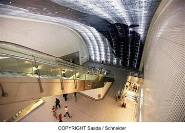 Roof of Metro Station Carmes in Toulouse, France, Constructed of SABIC Innovative Plastics’ Lexan* Sheet
>
