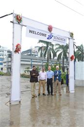 From left to right: Ashish Pandey, General Manager of the Panoli site - Nilesh Mehta, Managing Director Songwon Specialty Chemicals India – Byungsoo Boo, Executive Vice president Manufacturing and Member of the Songwon Industrial group Executive committee - Giacomo Sasselli, EVP Manufacturing and Engineering and Member of the Songwon Industrial Group Executive Committee. 

Songwon Industrial Group’s acquisition of SeQuent’s speciality chemicals business, which includes the polymer stabilizer business, the production site in Panoli and the local R&D division, has been successfully completed according to plan. 
(Photo: Songwon Industrial Co., Ltd.)