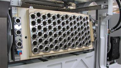Gabler to unveil its all-new M100 model thermoforming machine for faster, more energy-efficient processing.
(Photo © 2016 GABLER Thermoform, 84-cavity tool for cups, all rights reserved, GAPR001)