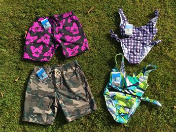 Archroma prototype garment collection with Nylosan® bright colors and Smartrepel® Hydro, a non-PFC water repellence finish for quick drying. (Photo: Archroma)
