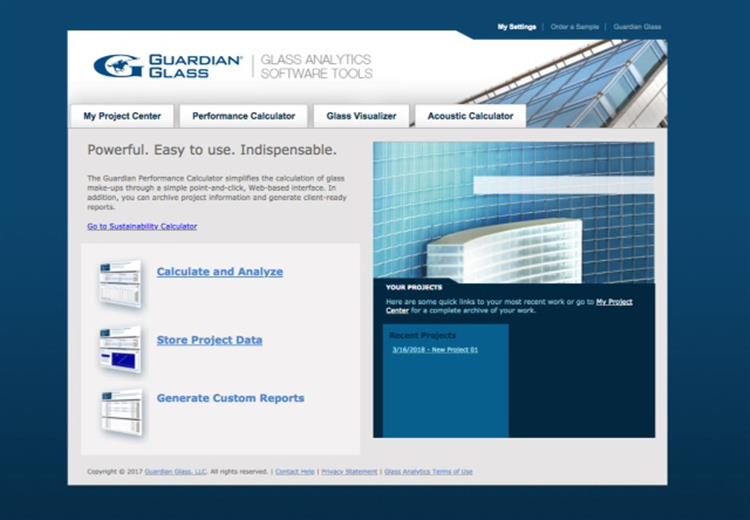Guardian Glass in Europe launches new Glass Analytics tool to replace the Guardian Configurator for improved glass performance analysis.
(Photo Guardian Glass, LLC, GRDPR156) 