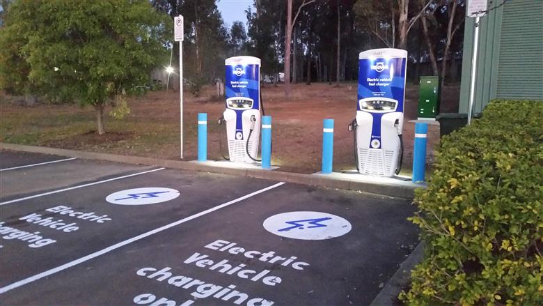 Australia Hits the 50th Public Electric Vehicle DC Fast Charging Site Milestone. 
(Image courtesy Tritium, PR012)