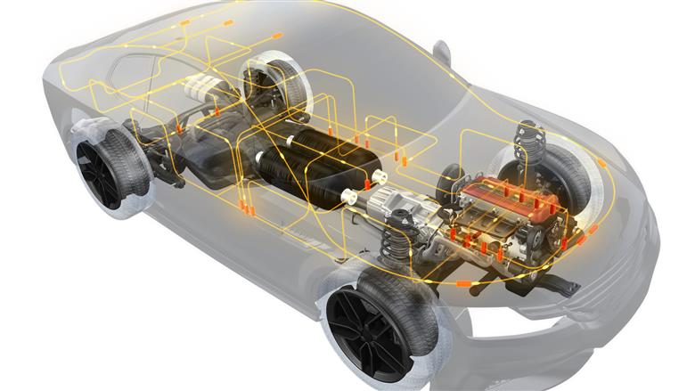 EMI Shielding with Plastic: future of metal replacement in electrical cars. (Photo: DSM: DSMMTPK001)
