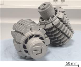 GE Additive Arcam EBM - tool steel parts. 
(Photo: GE Additive, GEADPR030)
