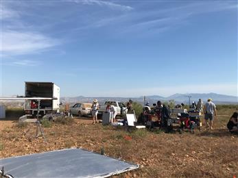 Photo of the shooting of the new chapter of Black Mirror set in “La Casa del Desierto”, in Gorafe, Granada. All rights reserved.