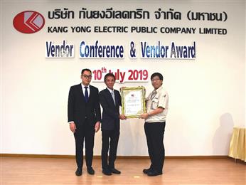 INEOS Styrolution receives Vendor Performance Award 2018 from Kang Yong Electric.