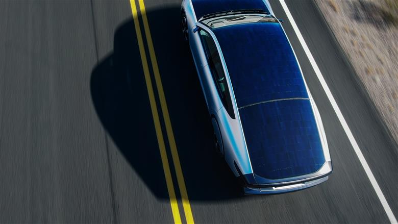 DSM and Lightyear join forces to scale the commercialization of integrated solar roofs for the electric vehicle market.
(Photo: Lightyear: DSMMTPR015)