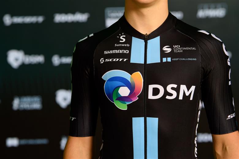 Pro cycling’s newest elite team unveiled – Team DSM. 
(Photo: DSM Protective Materials: DSMPMPR004)