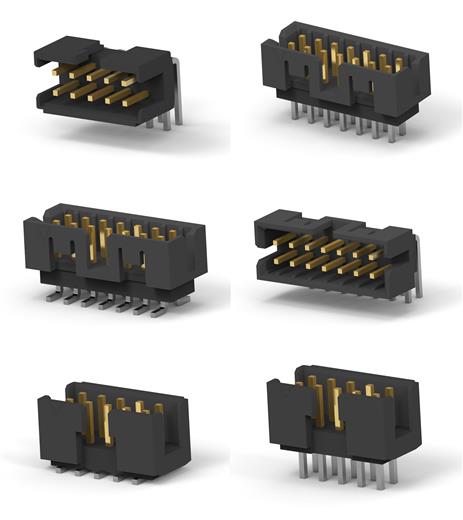 Los receptáculos de engarce de cable a placa de 2 mm y los conectores de cabecera encapsulados AMPMODU de TE Connectivity liberan espacio en las placas de circuito impreso