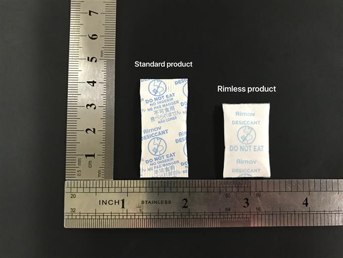 Airnov to showcase super-small, sustainable Rimless Moisture Absorbing Packets at API China.
(Photo: Airnov)