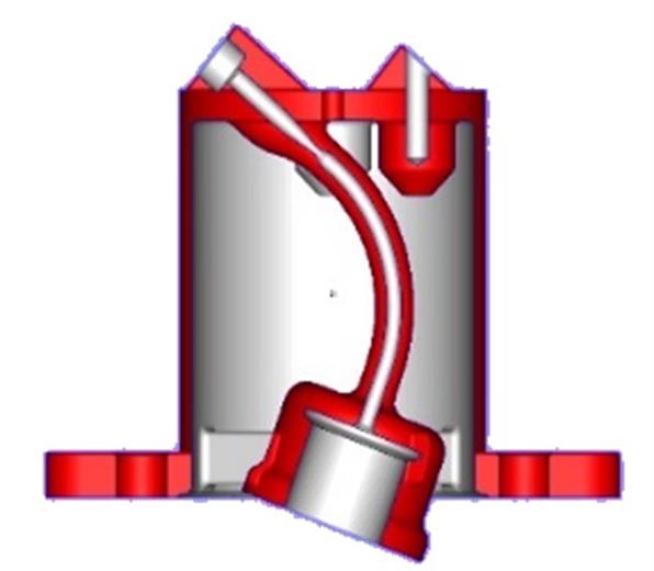 Attitude control injection nozzle manufactured in Ti-6Al-4V on EBM technology for KOUNOTORI, the unmanned cargo transfer spacecraft for the International Space Station.
(Photo: JAMPT Corporation/KOIWAI Co., Ltd., GEADPR058)
