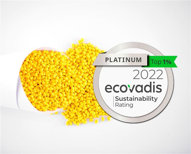 ELIX Polymers earns the EcoVadis Platinum, the highest recognition in CSR.
(Photo: ELIX Polymers, PR066)