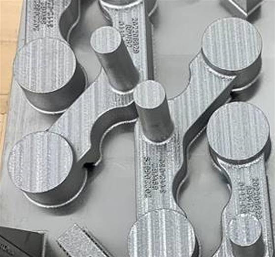 Metal 3D printed production parts for the Pacer Edge program (printed in cobalt-chrome and nickel alloy 718 on a GE Additive Concept Laser M2) nine months after requirement flow down. 
(Photo: GE Additive, GEADPR063)