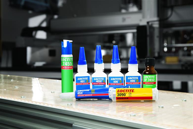 Addressing assembly challenges with Henkel’s new ultra-performance instant adhesive: LOCTITE® 402. 
(Photo: Henkel, PR093)