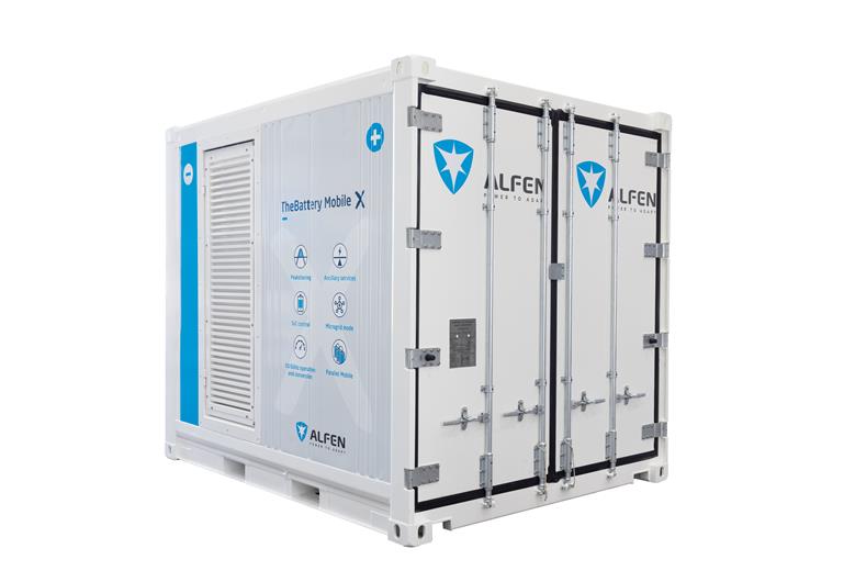 Alfen Unveils Next Generation TheBattery® MobileX for Temporary Clean Power Supply. 
(Photo: Alfen, ALFNF001)