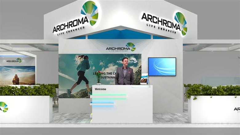 Archroma unveils super systems+ at ChromaTexChem 2023. 
(Photo: Archroma)