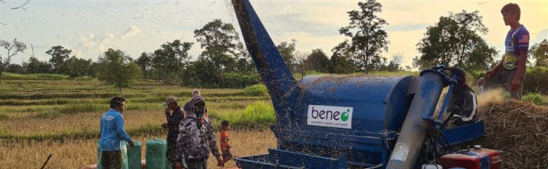 BENEO provides local rice farmers in Laos with farm machinery (Photo: BENEO, PR015)