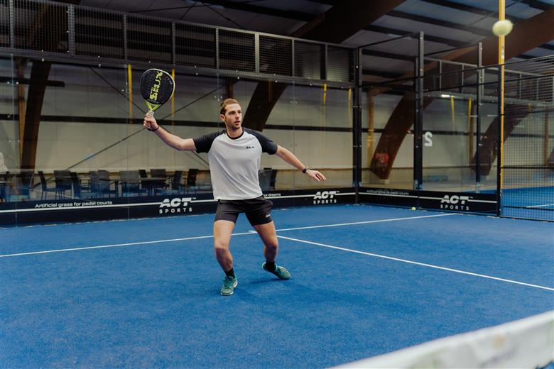 João Moura, joueur professionnel de padel portugais. (Photo: © Beaulieu International Group)
