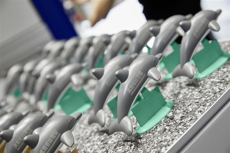 Terluran GP35 samples at Arburg Anniversary Days 2023 (Photo courtesy of ARBURG)