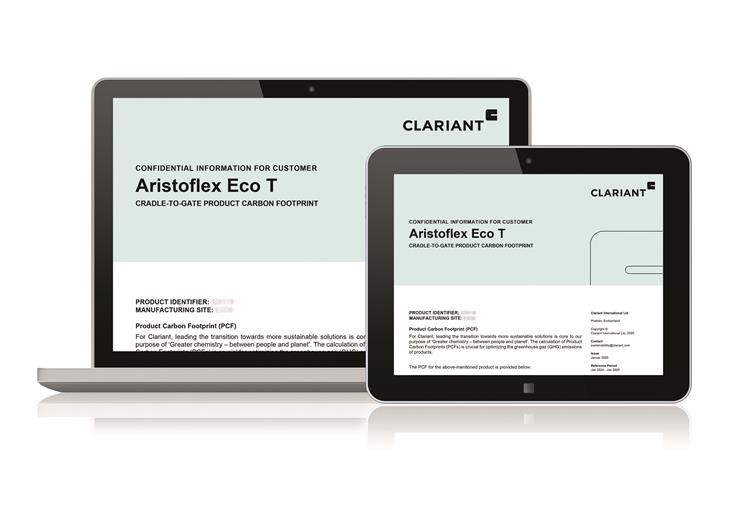 Customer sustainability journey simplified: Clariant puts product carbon footprint data at fingertips. 
© Clariant