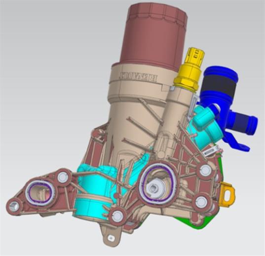 Rys. 1-2: schemat modułu filtracji oleju SOGEFI wykorzystywanego w projekcie THERMOFIP.