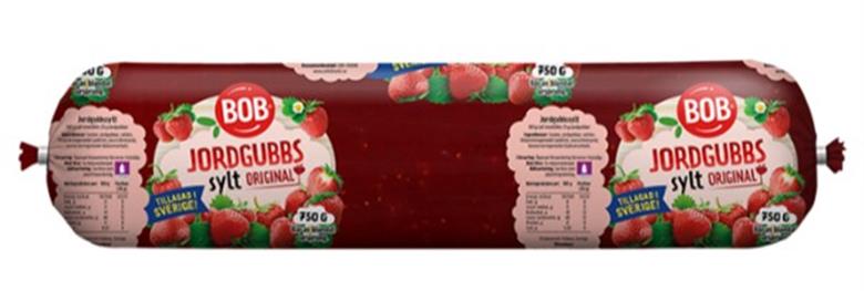 Mondi’s re/cycle RollPack used by Orkla to introduce a mono-material refill packaging solution for marmalade and jam to the Swedish market. (Foto: Mondi, PR305)