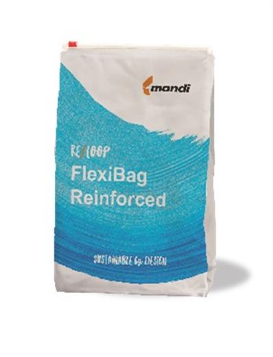 Mondi’s re/loop FlexiBag Reinforced, a cost-effective mono-PE solution with improved mechanical properties and optional post-consumer recycled content. (Foto: Mondi, PR305)
