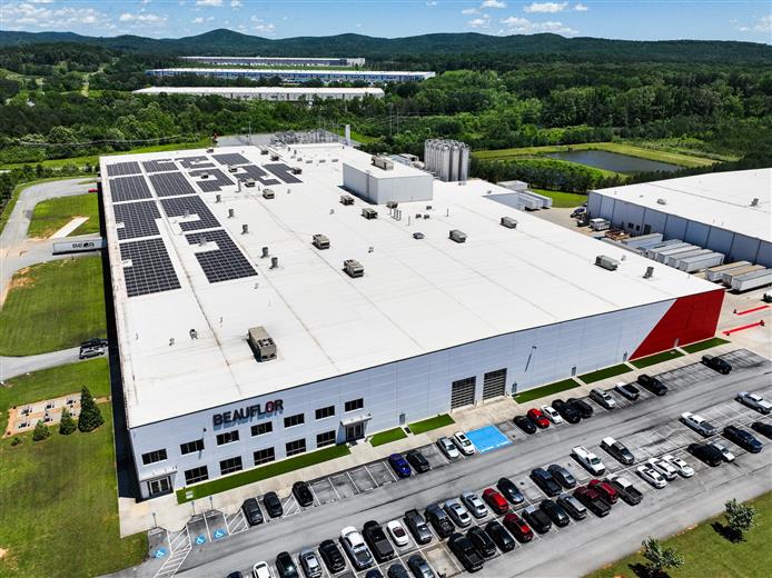 Beauflor Energizes Metro Atlanta's Largest Generating Rooftop Solar System